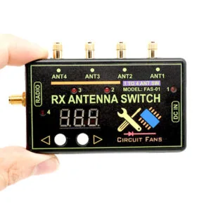 4-port HF VHF RX antenna switch with built-in bias-T