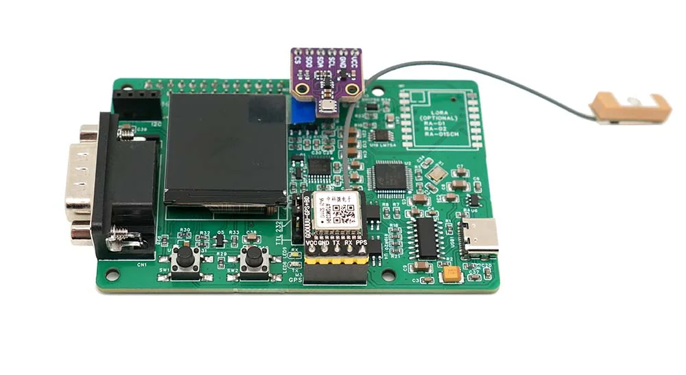 new digiPi HAT with bme680 and GPS installed