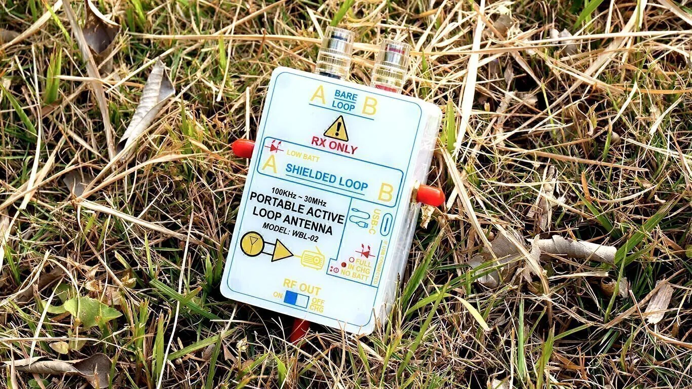 portable active loop antenna for SDR and shortwave listening