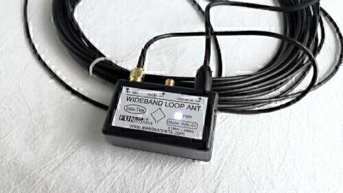 wideband loop antenna bias-Tee connection