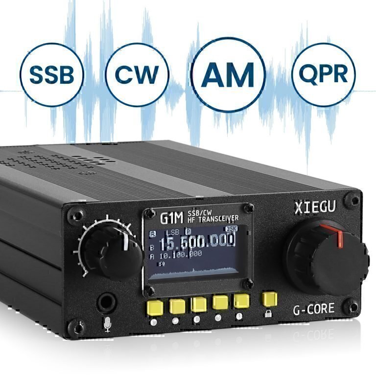 G1M HF 4Band SDR Transceiver Portable QRP 5W 0.530MHz SSB CW AM