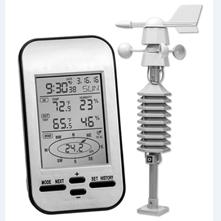 Wireless Weather Station Kit with Outdoor Sensors, Anemometer,  Temperature, Humidity, Wind Vane