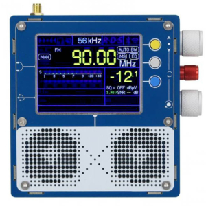Esp32 Tef6686 radio with PCB enclosure front view