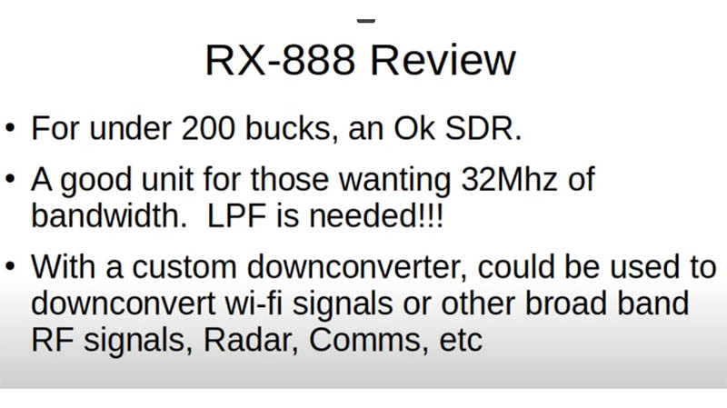 RX888 MK2 test high performance SDR under $200