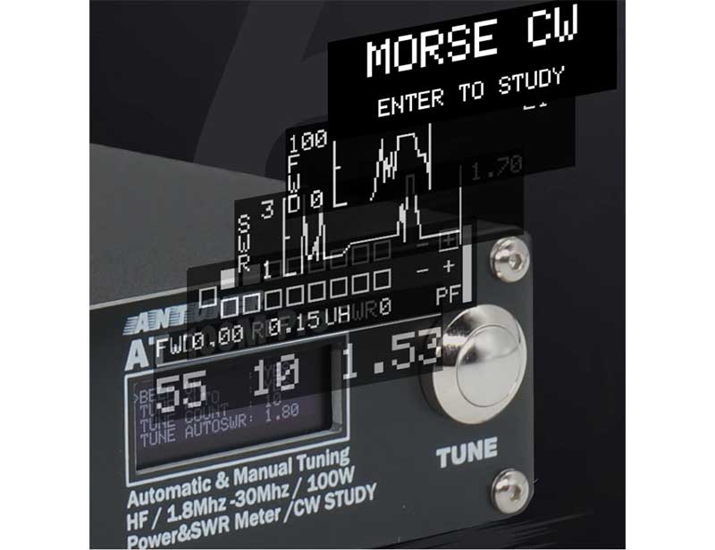 at-100m pro tuner with various modes, you could even play CW on it