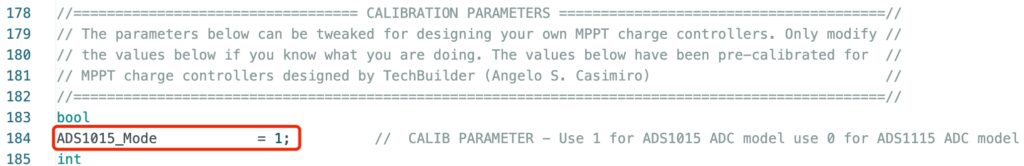 esp32 mppt controller arduino code adc chip setting