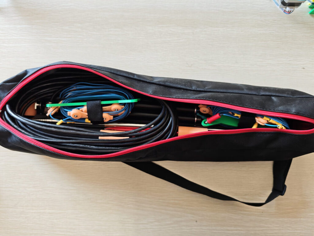 Bundled 5.6m whip antenna parts for SOTA POTA activations