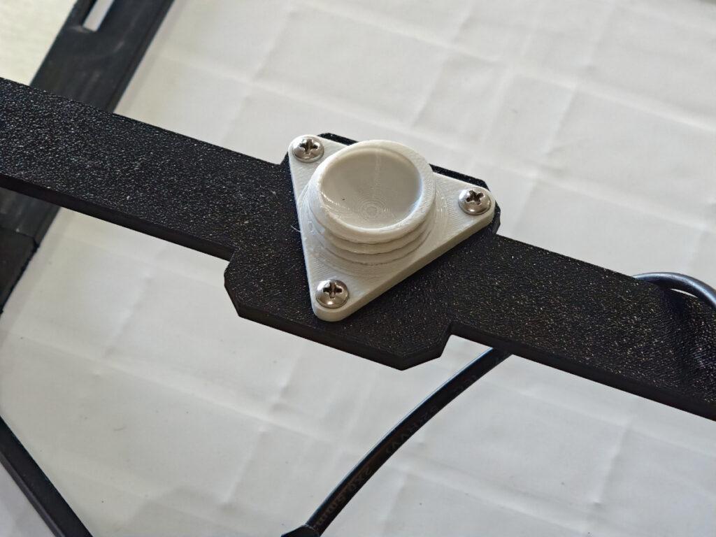 Close‑up of 3D‑printed ball joint mechanism