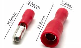 bullet crimp connector used to build the linking radial