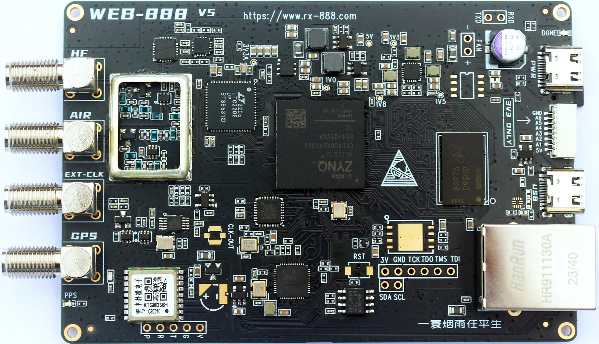 web-888 sdr receiver board
