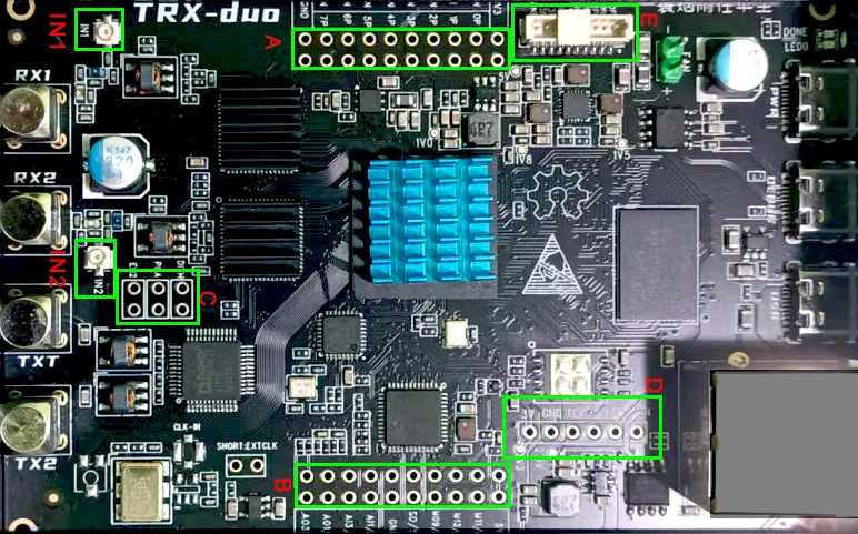 trx duo sdr transceiver red pitaya extension ports