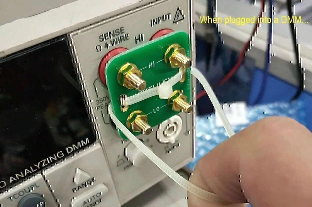 Test Accessories 4-Wire Short Block for High Resolution DMM Calibration - Image 2