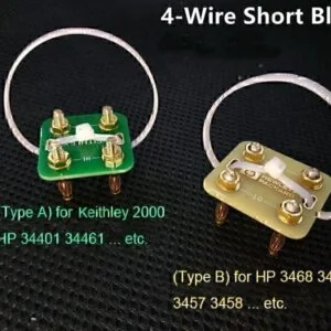 Test Accessories 4-Wire Short Block for High Resolution DMM Calibration