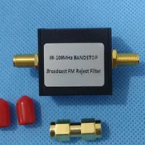 FM broadcast band-stop filter for RTL-SDR receivers