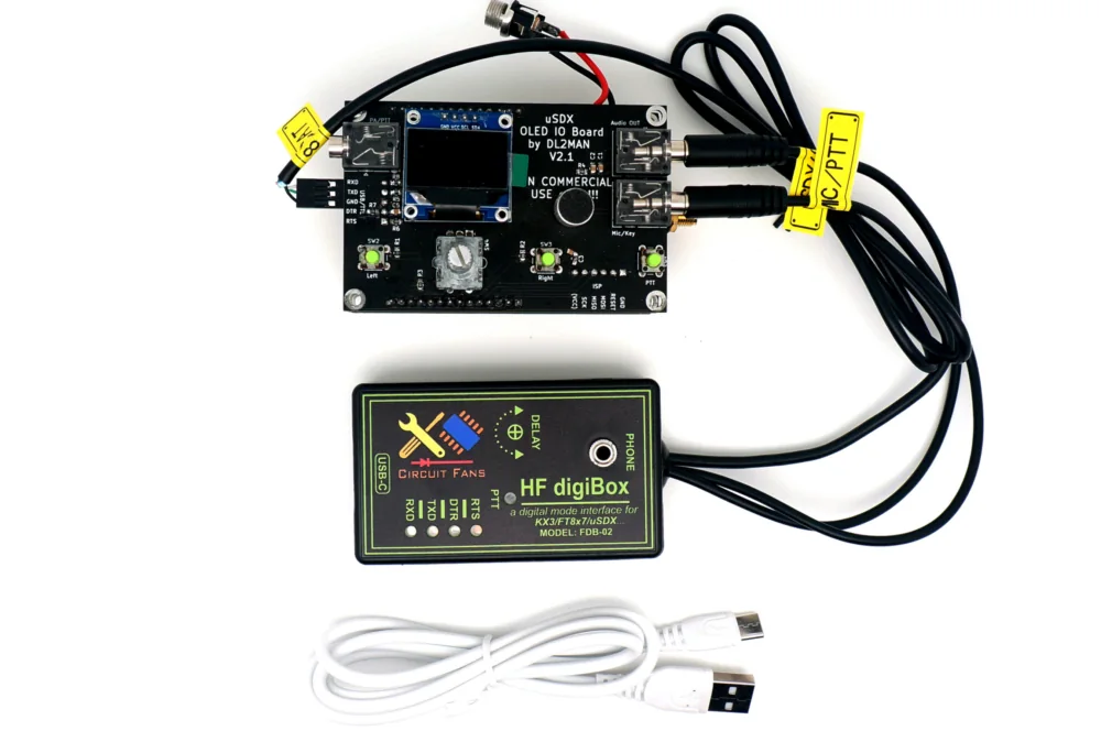 uSDX(DL2MAN) digi mode interface with sound card