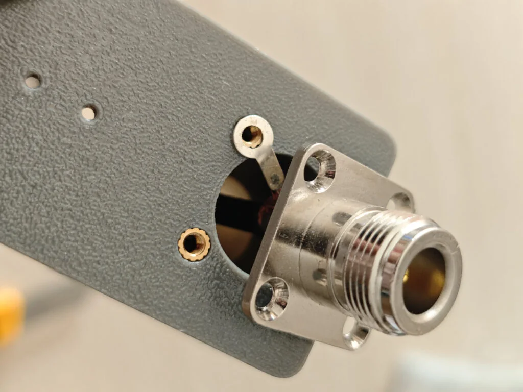 2m loop cable lug from the braid of coax