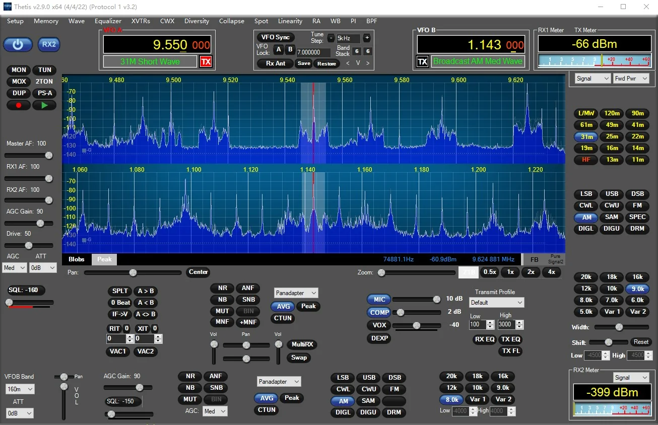 TRX-DUO Red Pitaya SDR with ZYNQ-7010 FPGA Thetis SDR Software